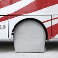 Superior Electric RV Trailer White Vinyl Tire Cover Pair for Size 30 Inch-32 Inch  (Set of 2) RVA1605